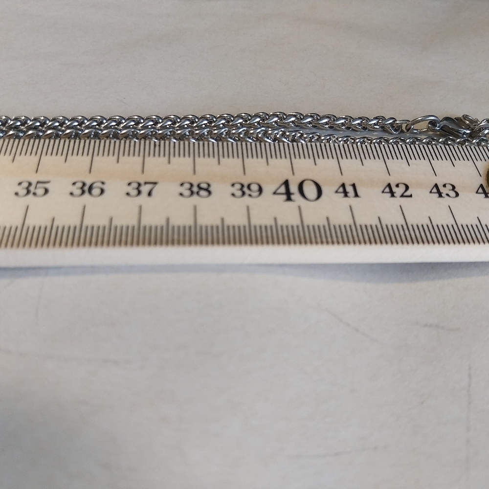 Silver & Brown Crucifix Pendant Necklace - Picture 4 of 10